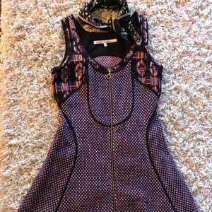 Rachel Rachel Roy black & multi tweed dress