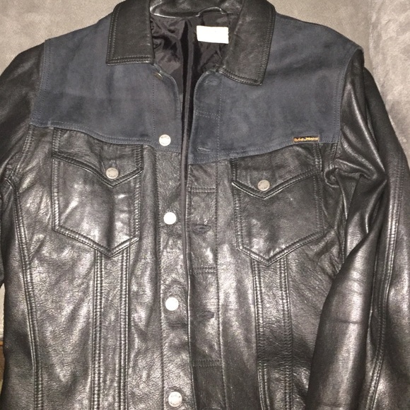 Leather and suede jacket