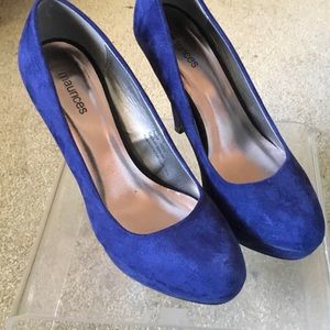 Royal Blue Maurice's Suede Stiletto Cobalt Pumps