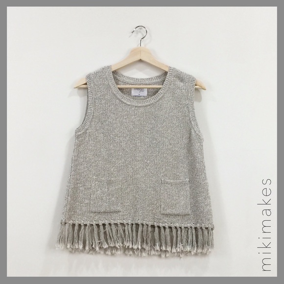 Sincerly Jules Sweaters - SINCERELY JULES • Tulum knit tank with fringe