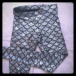 Black Milk Silver Mermaid Legginga