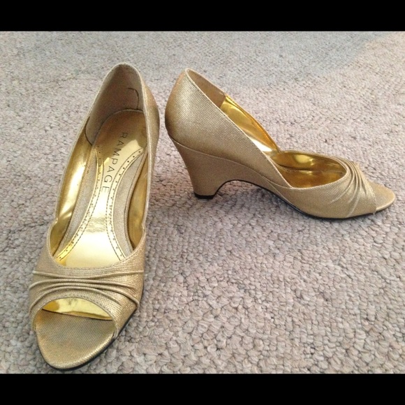 Glitter Gold Rampage heels