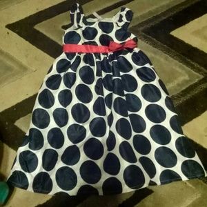 Cute polka dot little girls dress