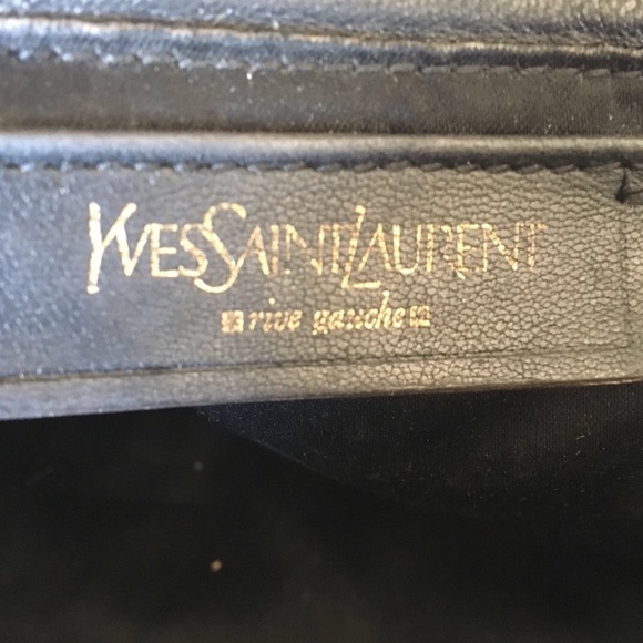 YVES SAINT LAURENT Pewter Silver Leather bag! - Picture 3 of 4