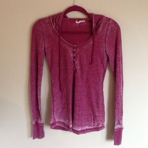 Roxy hooded long sleeve knit