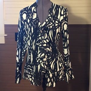 Style & Co. Black and White Women's Blouse