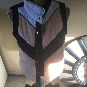 bdg puffy vest black sweater back