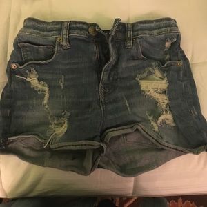 High Waisted Denim Shorts