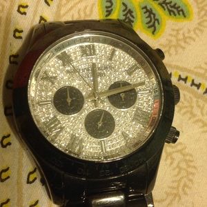 Michael Kors black stainless steel watch