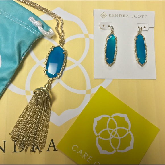 Kendra Scott Blue Agate Set