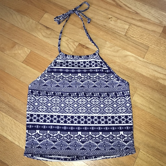 Charlotte Russe halter crop top