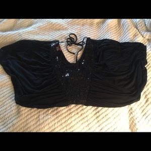 Black Sequin Top