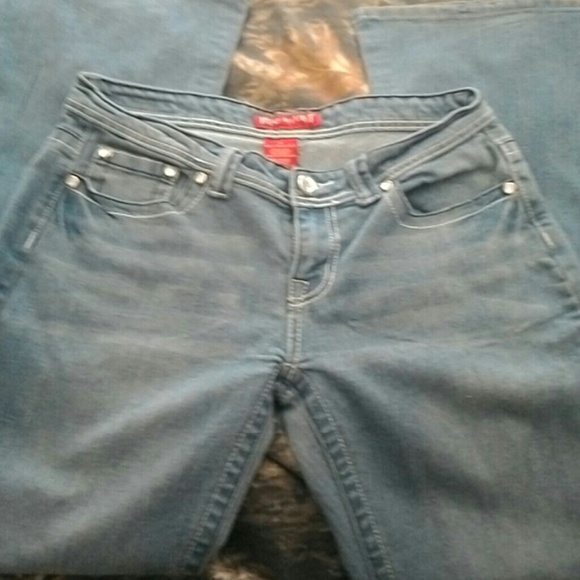 Red Rivet Jeans - Picture 2 of 2