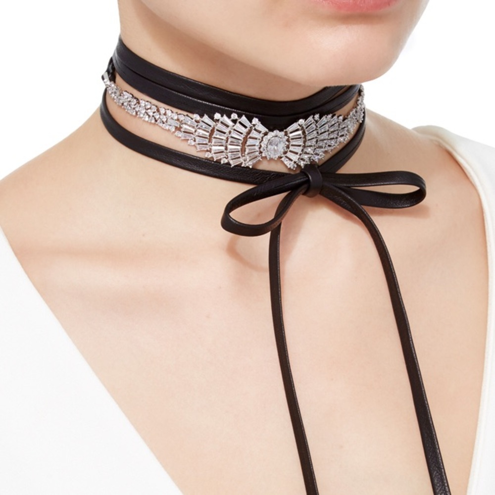 CRYSTAL CHOKER Wrap Around Starburst