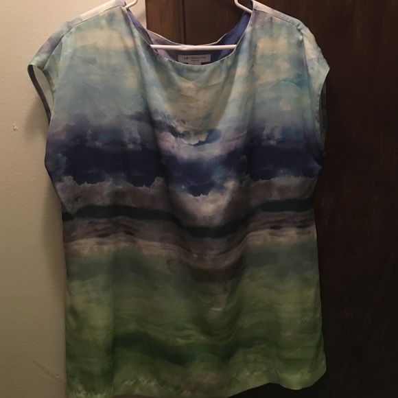 Liz Claiborne Clouds Blouse Petite Large