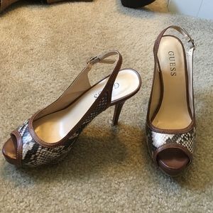 Snakeskin heels