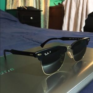 Ray Ban Clubmaster Polarized aluminum