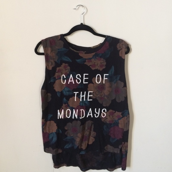 SOLD Dark floral print tee - Picture 1 of 4