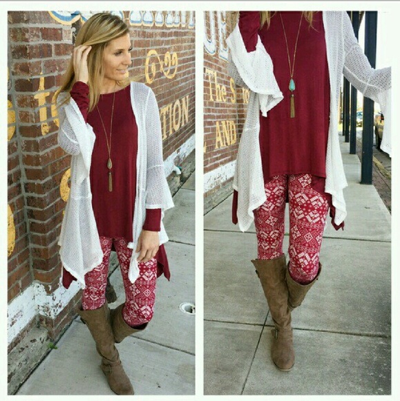 ❤LAST ONE❤ Size Large Burgundy tunic--Best Seller! - Picture 3 of 4