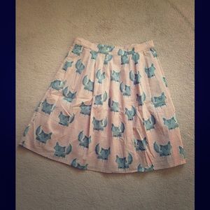 Fox print skirt