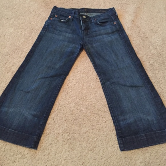 7 for all mankind cropped dojo denim