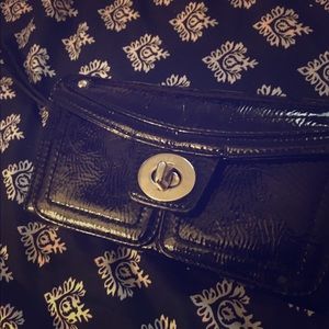 Black leather Coach Wallet or Wristlet