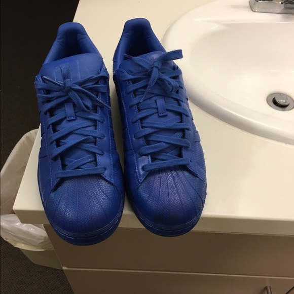 Adidas shell toes Pharrell edition blue