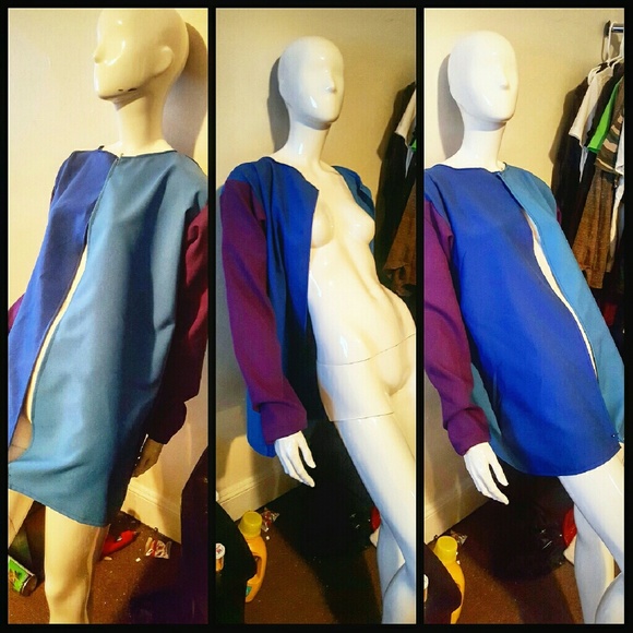 COLOR BLOCK BLAZER - Picture 1 of 1