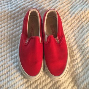 Red Slipon Shoes