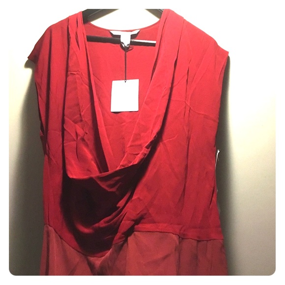 DVF two tone dress