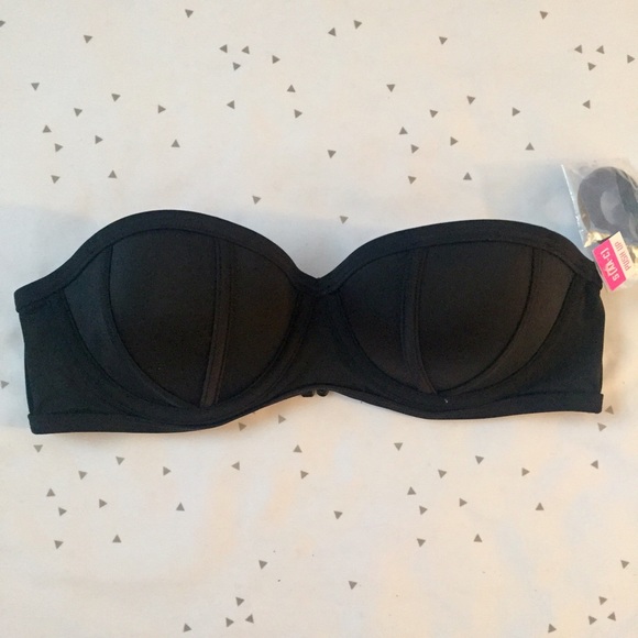 PINK Victoria's Secret Other - VS PINK Black Bandeau Push Up Bikini Top