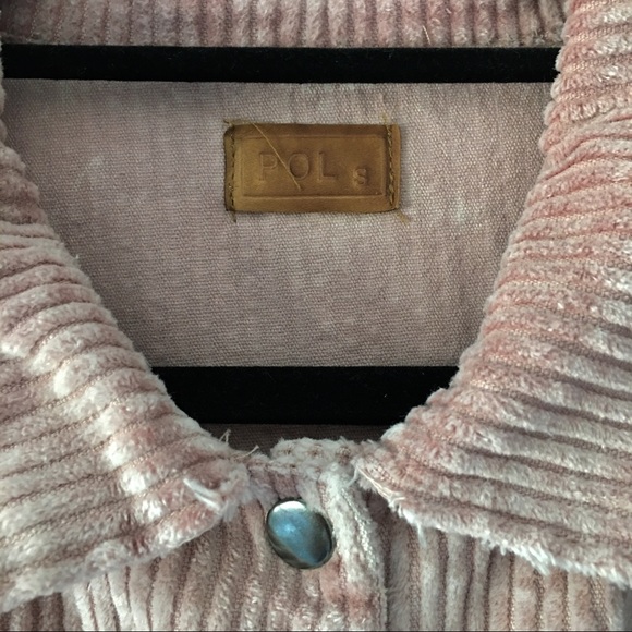 Used dusty pink corduroy oversized jacket - Picture 7 of 8