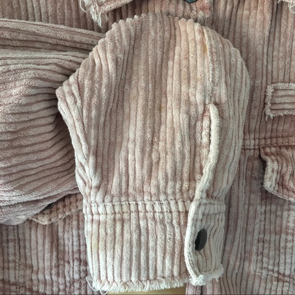 Used dusty pink corduroy oversized jacket - Picture 8 of 8