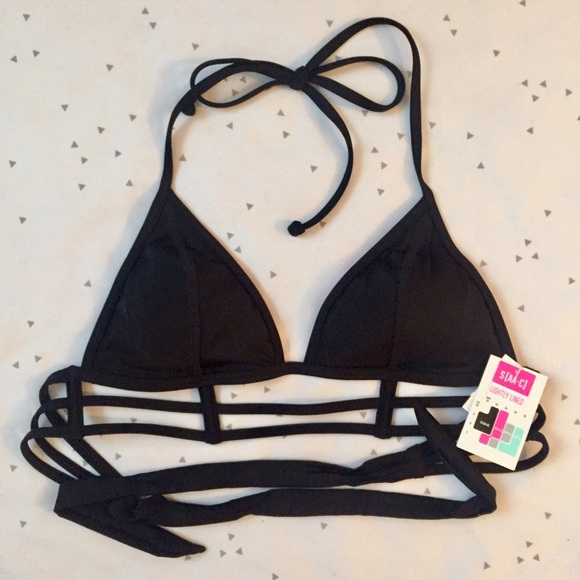 PINK Victoria's Secret Other - VS PINK Black Strappy Bikini Top