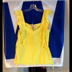 🆕NWTs🆕Ted Baker Yellow Sleeveless Top