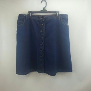 Woman within size 20w jeans skirt natural fit