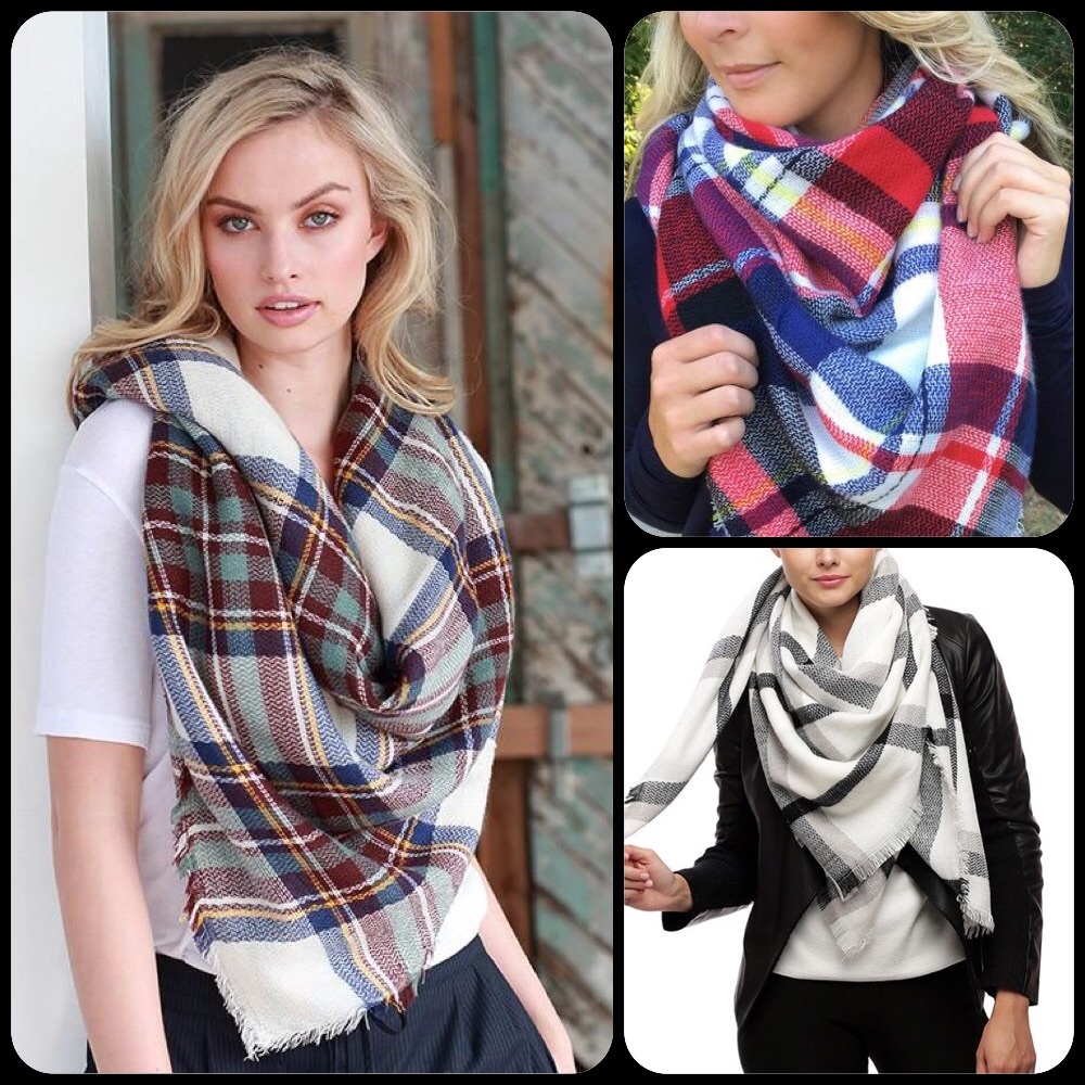 Oversized Blanket Scarf in 3 Colors - Picture 1 of 4