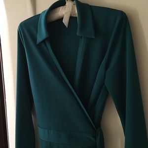 RESERVED FOR JARAMJ ONLY Limited Green Wrap Dress