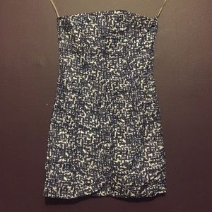 Strapless mini dress