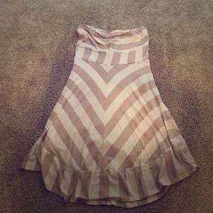 Stapless striped sundress