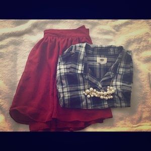 🎈SALE🎈Old navy plaid boyfriend shirt