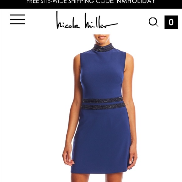 Nicole miller beaded from dress size 4