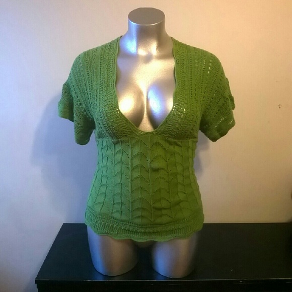 Axcess Green Low Cut Sweater