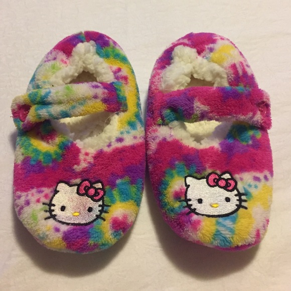 Girls soft hello kitty Mary Jane slippers