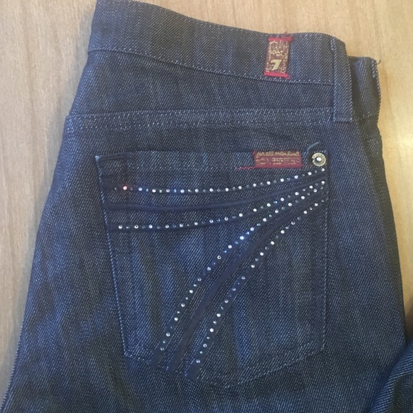 7 for all mankind Dojo wide leg dark jeans