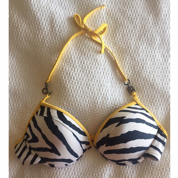 Zebra Print Swim Top