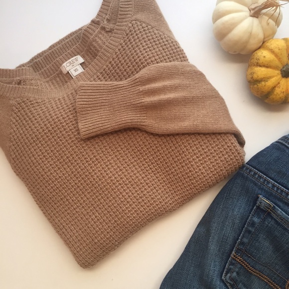 J. Crew Waffle Knit Fall Sweater