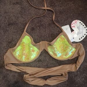 Beach bunny ray of light bikini top