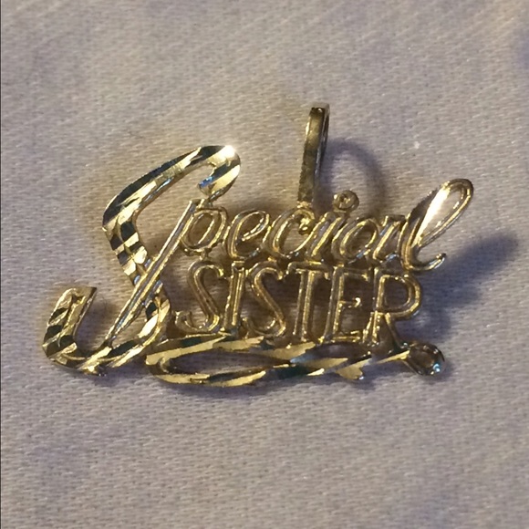 14k GOLD "SPECIAL SISTER" CHARM