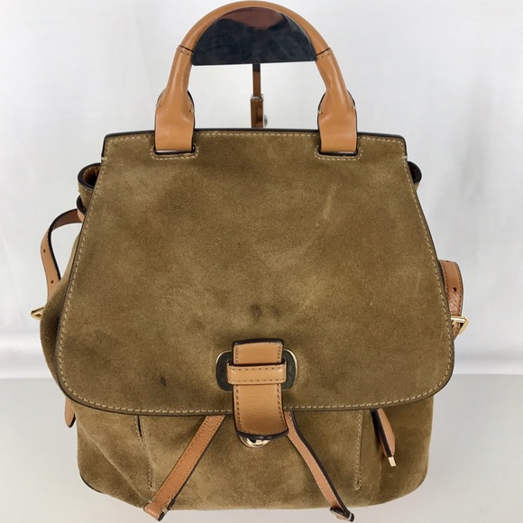Michael Kors Handbags - Michael Kors Romy Medium Suede Leather Backpack